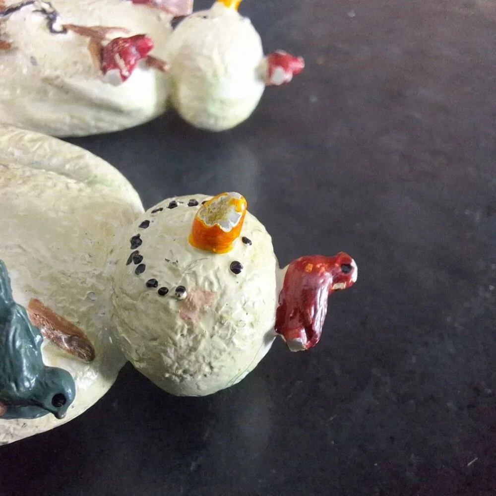 Snowman Knife Tiny Small Charcuterie‎ Board Holidays Serving Butter Cheeseball